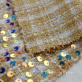Tissu en laine Tweed Tweed Tweed Tweed Fantaisie 100% polyester